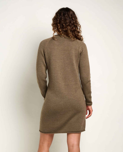 Toad&Co Alpineglo Roll Neck Sweater Dress - Organic Cotton & Wool