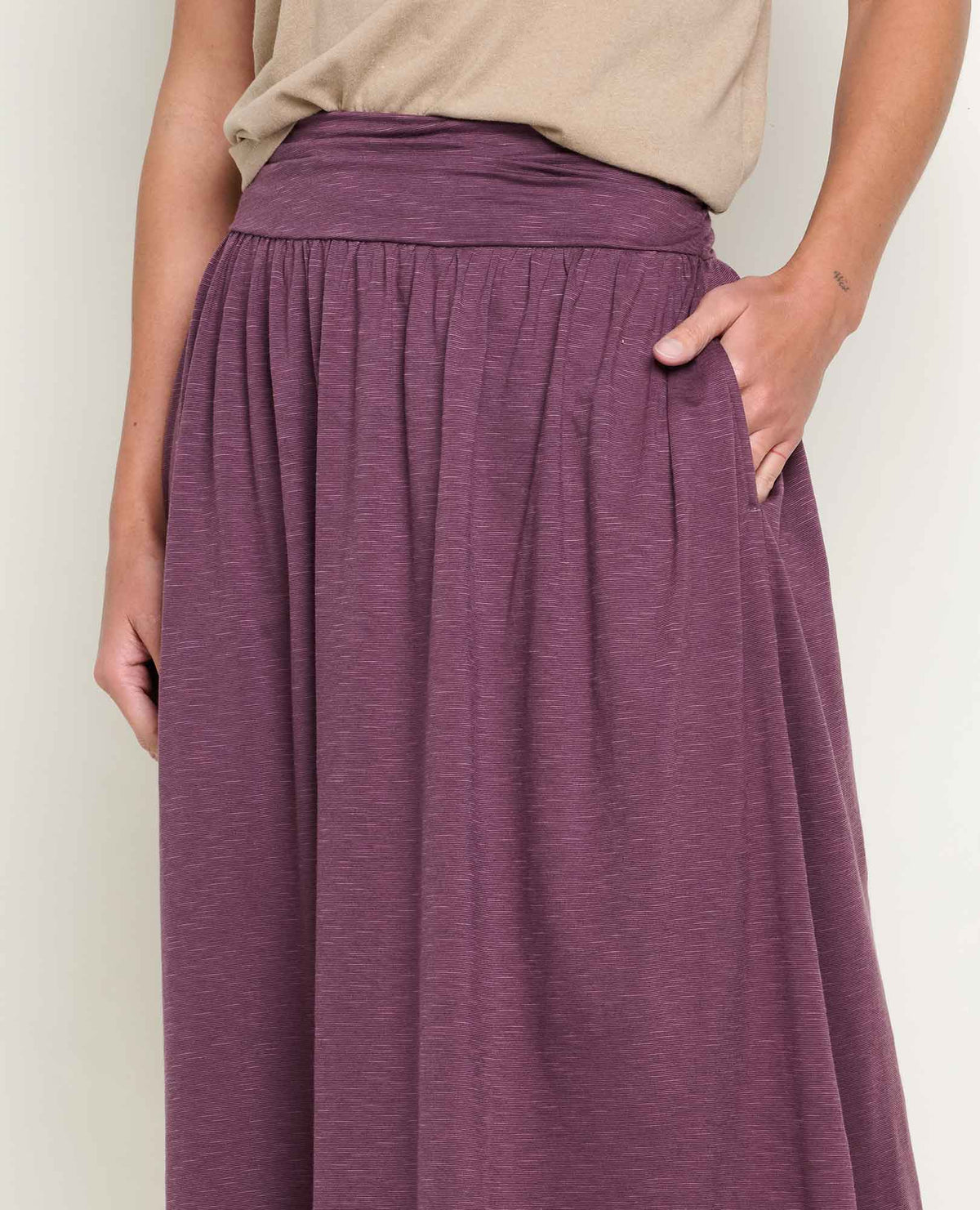 Toad&Co Chaka Midi Skirt - Organic Cotton & TENCEL™ A-Line Midi Skirt