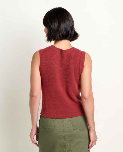 Toad&Co Women's Wasatch V-Neck Wool Sweater Vest - Soft, Never Itchy