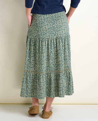 Toad&Co Marigold Tiered Midi Skirt - Soft, Stretchy, and Eco-Friendly