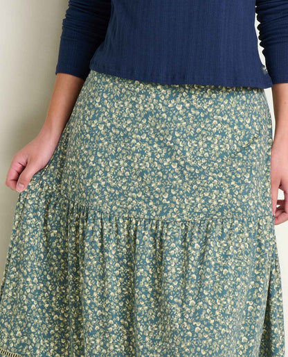 Toad&Co Marigold Tiered Midi Skirt - Soft, Stretchy, and Eco-Friendly