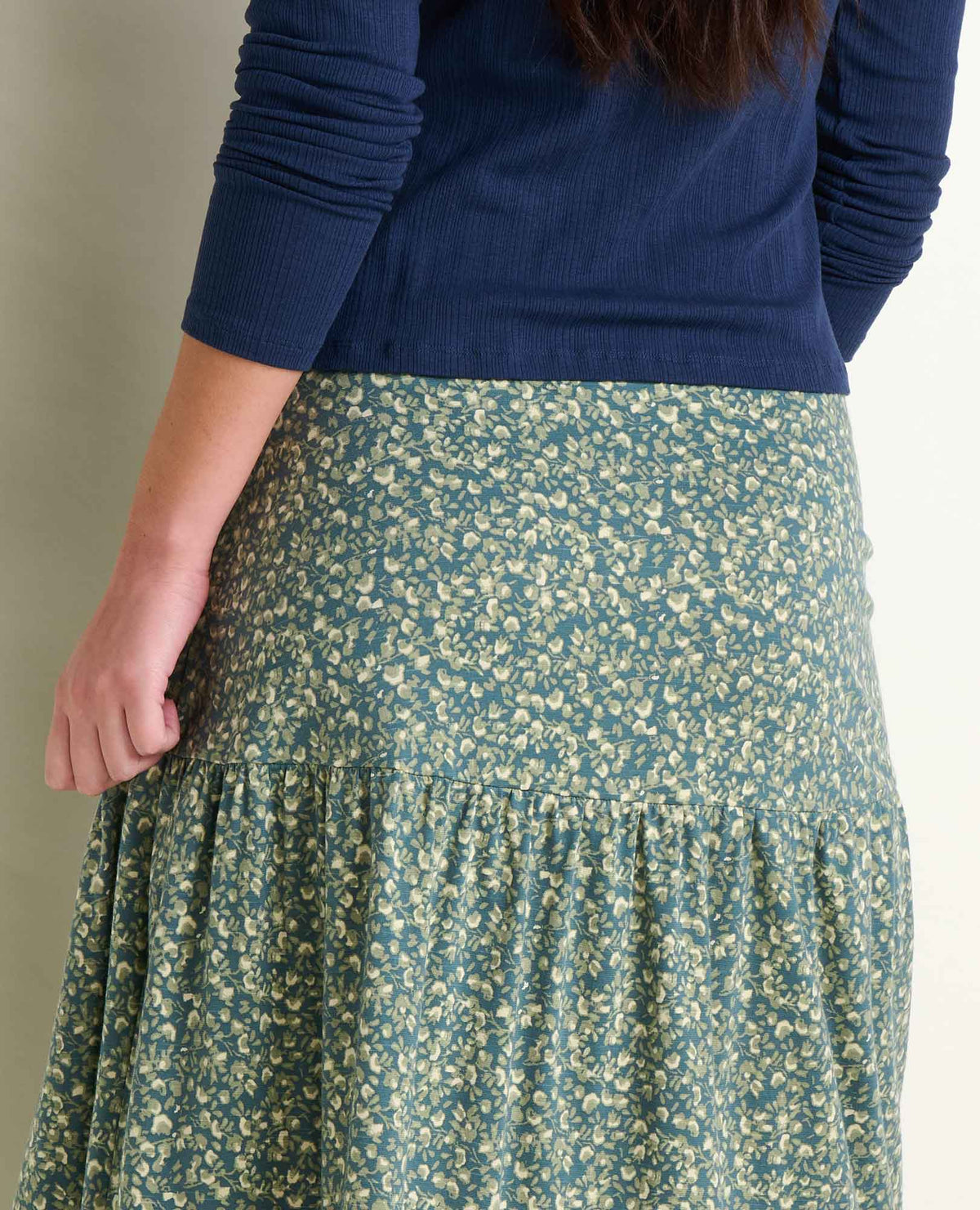 Toad&Co Marigold Tiered Midi Skirt - Soft, Stretchy, and Eco-Friendly