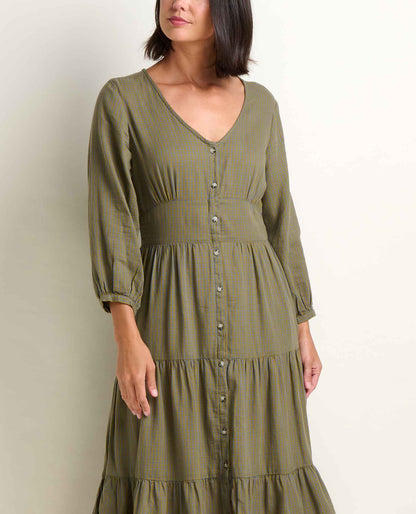 Toad&Co Manzana Tiered Midi Dress
