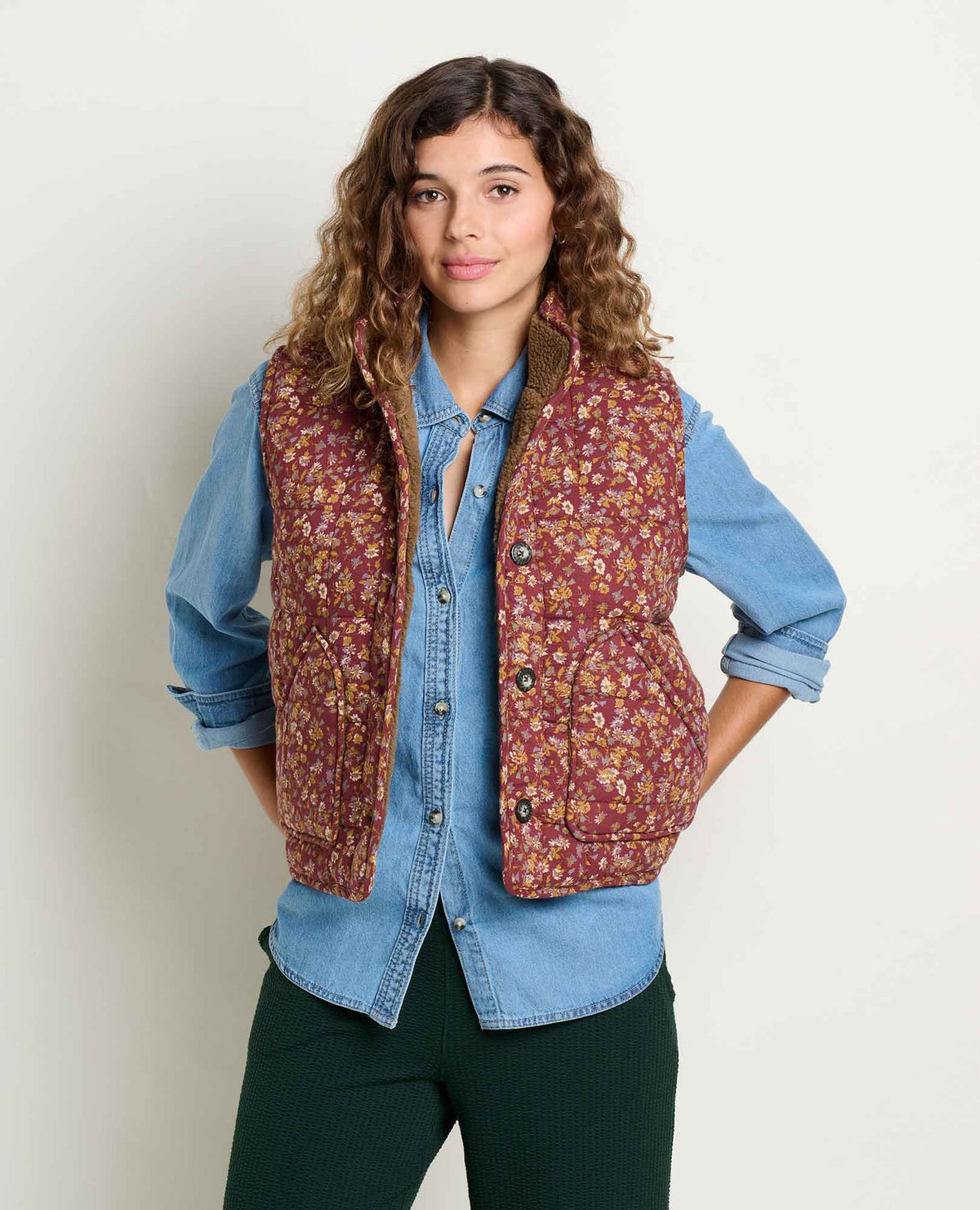Toad&Co Manzana Sherpa-Lined Quilted Vest