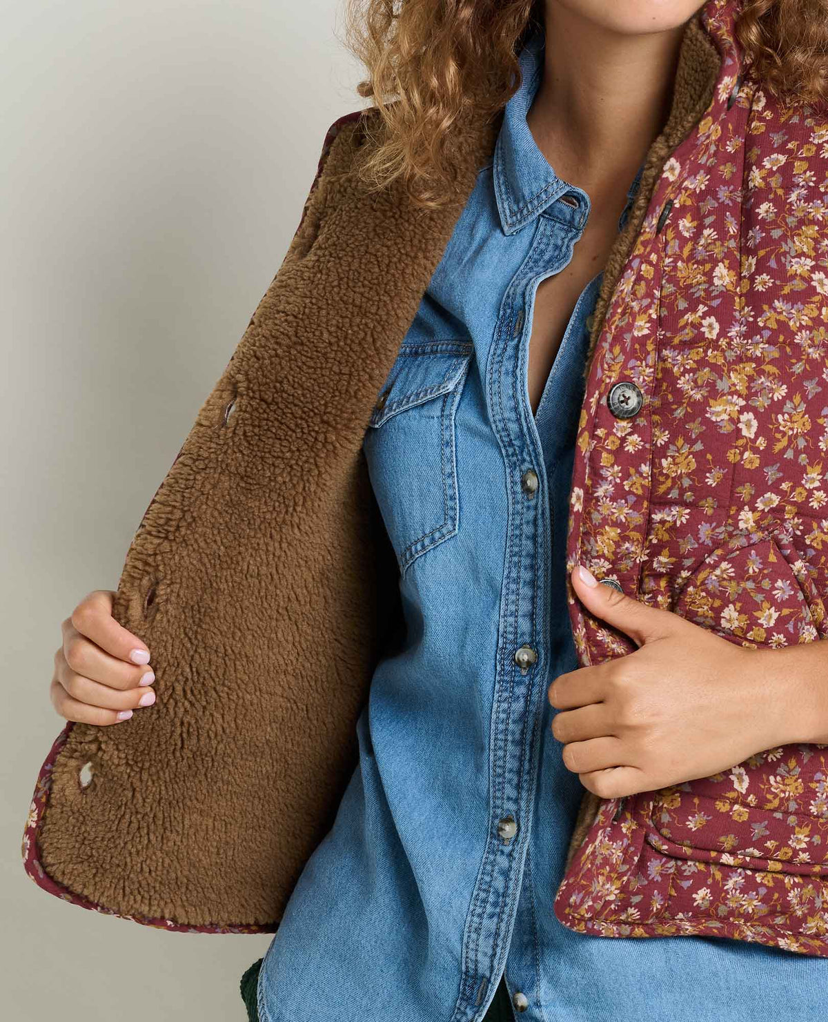 Toad&Co Manzana Sherpa-Lined Quilted Vest