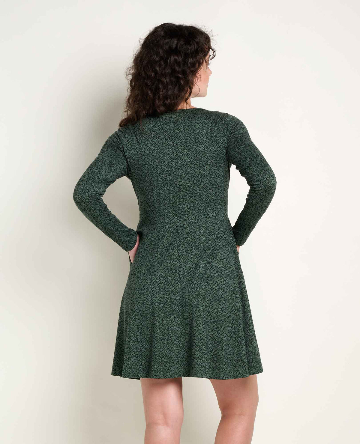 Toad&Co Freesia Long Sleeve Wrap Dress - Soft, Stretchy & Eco-Friendly