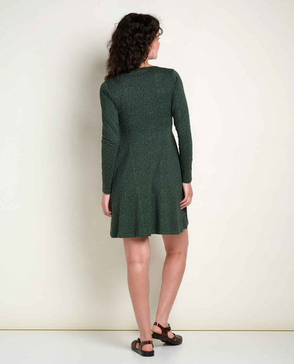 Toad&Co Freesia Long Sleeve Wrap Dress - Soft, Stretchy & Eco-Friendly