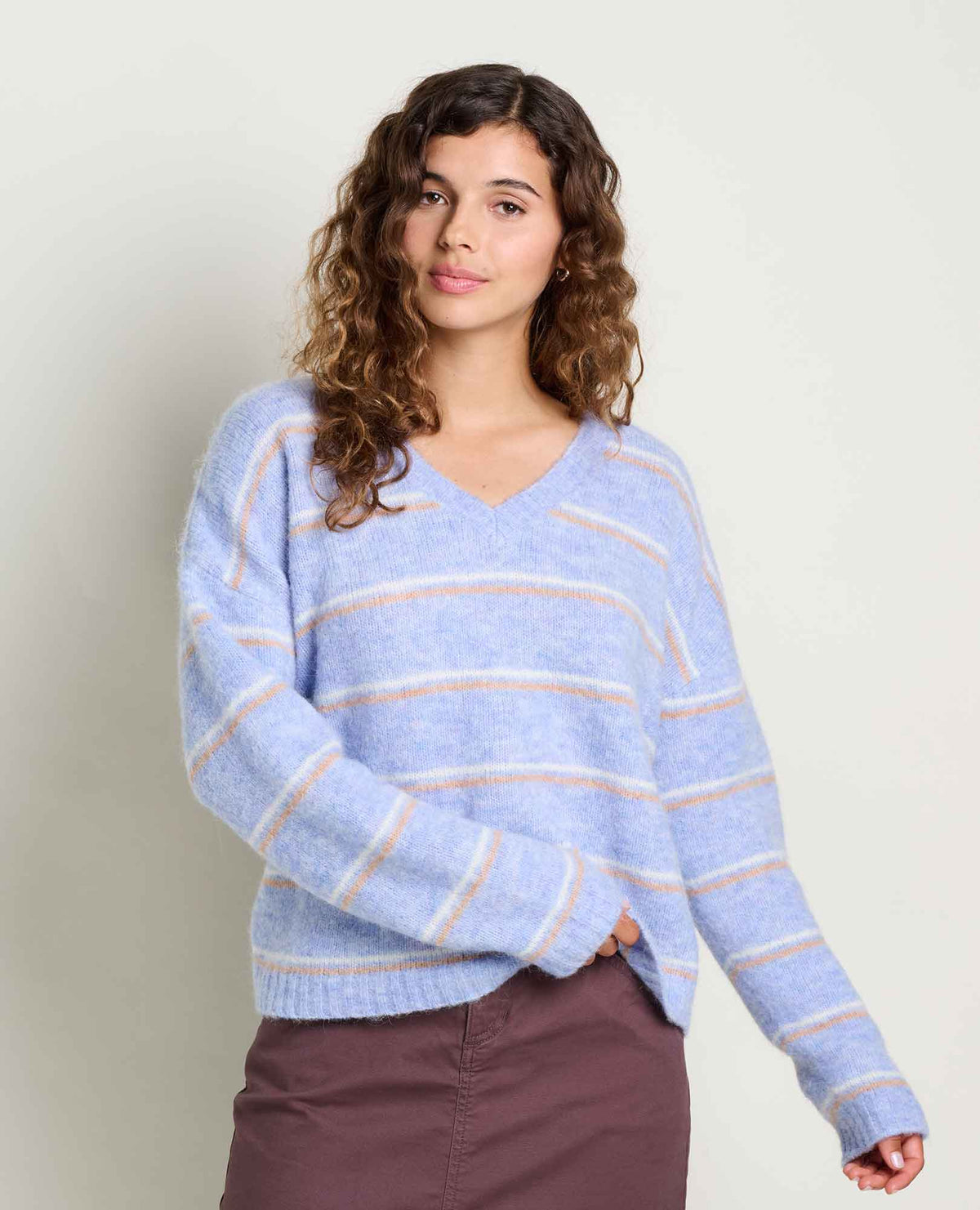 Toad&Co Women's Toddy Alpaca Merino V-Neck Sweater - Cozy & Soft