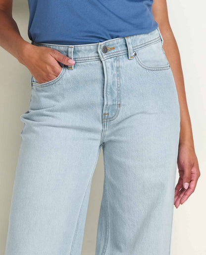 Toad&Co Women's Tamarack Wide Leg Blue Jean