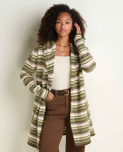 Toad&Co Heartfelt Merino Wool Open Front Cardigan Hoodie