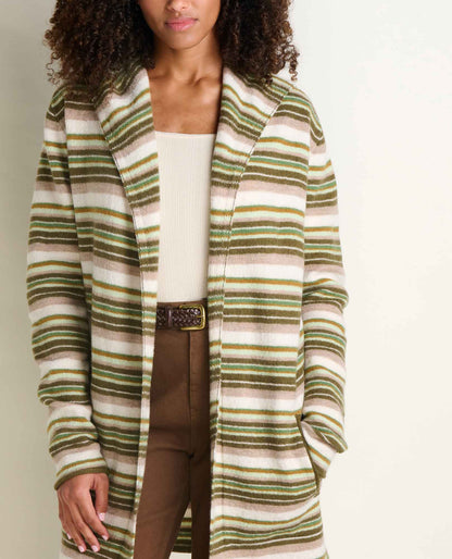 Toad&Co Heartfelt Merino Wool Open Front Cardigan Hoodie