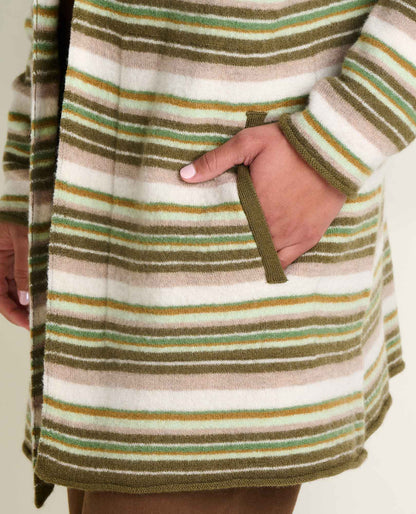 Toad&Co Heartfelt Merino Wool Open Front Cardigan Hoodie