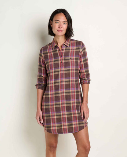 Toad&Co Re-Form Flannel Button Up Shirtdress