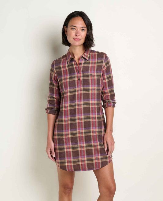 Toad&Co Re-Form Flannel Button Up Shirtdress