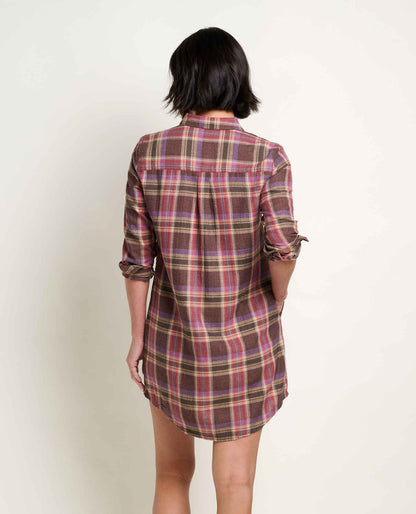 Toad&Co Re-Form Flannel Button Up Shirtdress
