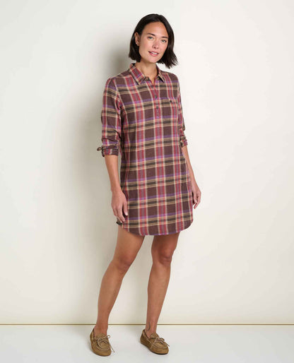 Toad&Co Re-Form Flannel Button Up Shirtdress