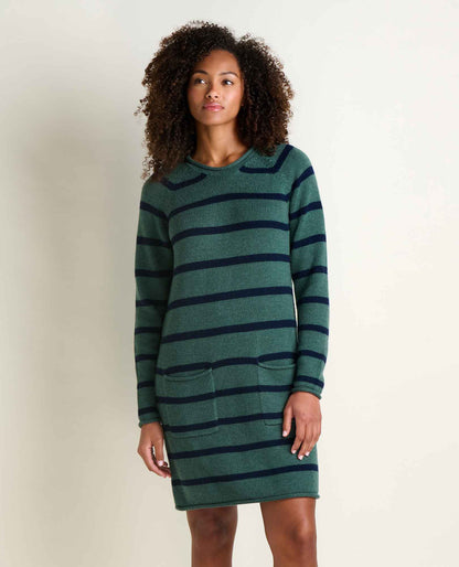 Toad&Co Alpineglo Roll Neck Sweater Dress - Organic Cotton & Wool