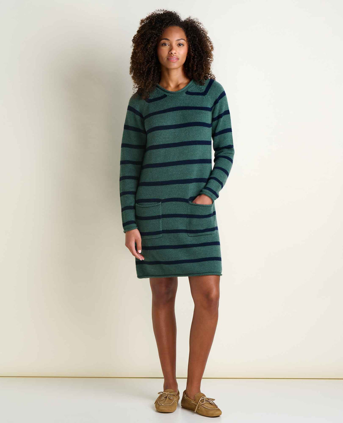 Toad&Co Alpineglo Roll Neck Sweater Dress - Organic Cotton & Wool