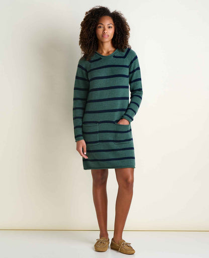 Toad&Co Alpineglo Roll Neck Sweater Dress - Organic Cotton & Wool