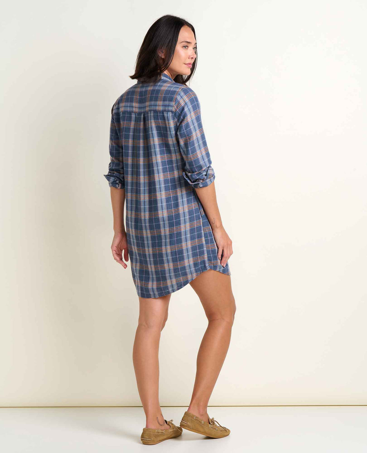 Toad&Co Re-Form Flannel Button Up Shirtdress