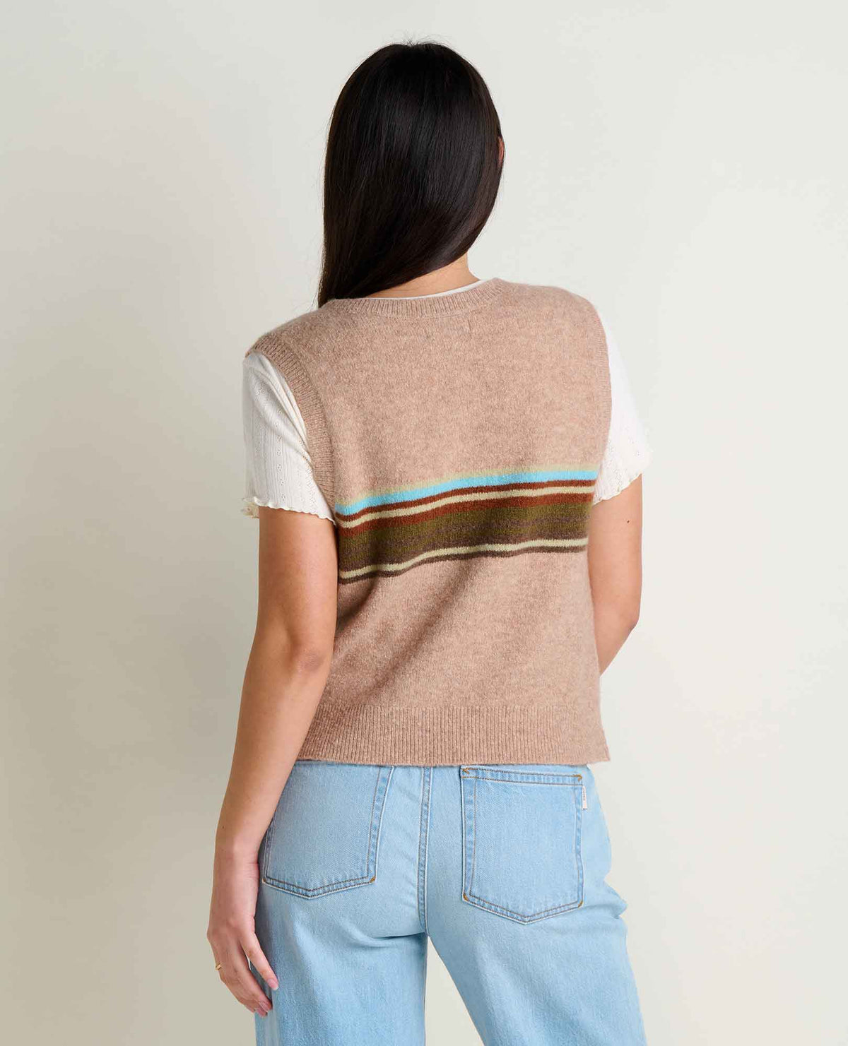 Toad&Co Women's Wasatch V-Neck Wool Sweater Vest - Soft, Never Itchy