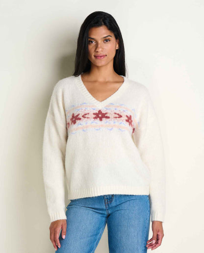 Toad&Co Women's Toddy Alpaca Merino V-Neck Sweater - Cozy & Soft