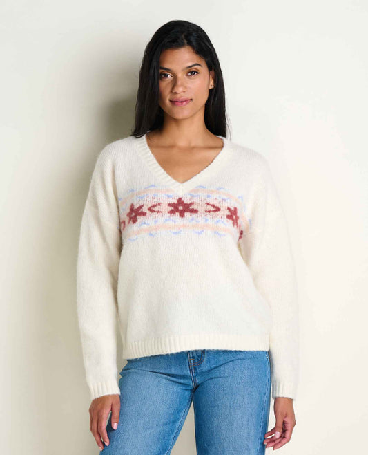 Toad&Co Women's Toddy Alpaca Merino V-Neck Sweater - Cozy & Soft