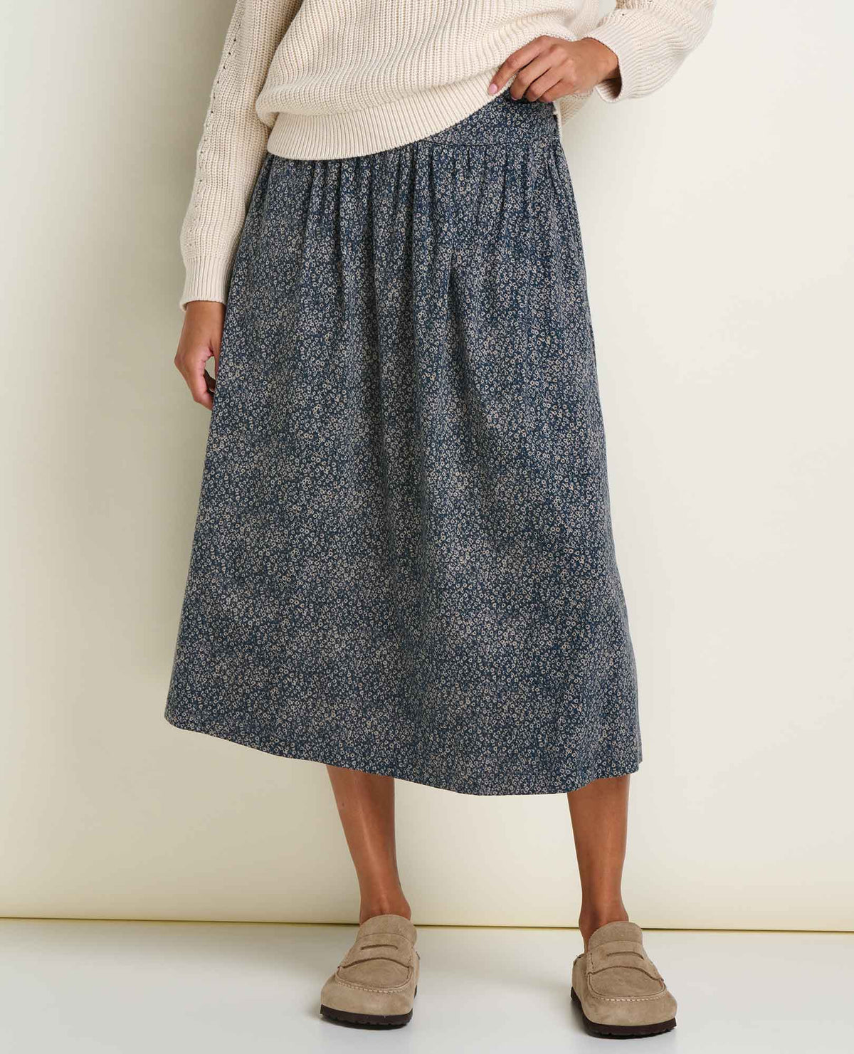 Toad&Co Chaka Midi Skirt - Organic Cotton & TENCEL™ A-Line Midi Skirt