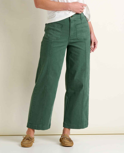 Toad&Co Linden Canvas Wide Leg Sailor Pant - Organic Cotton