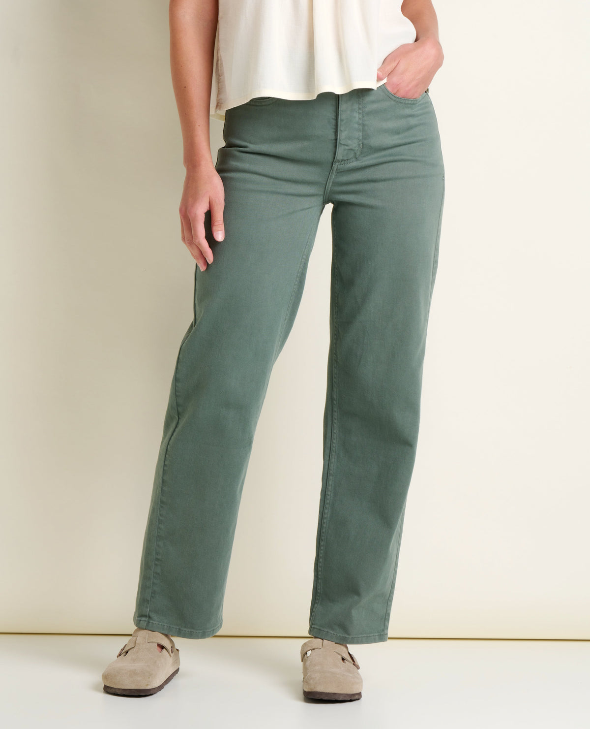 Toad&Co Women's Tamarack Straight Jean - Organic Cotton Stretch Denim