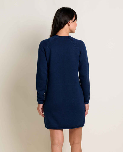 Toad&Co Alpineglo Roll Neck Sweater Dress - Organic Cotton & Wool