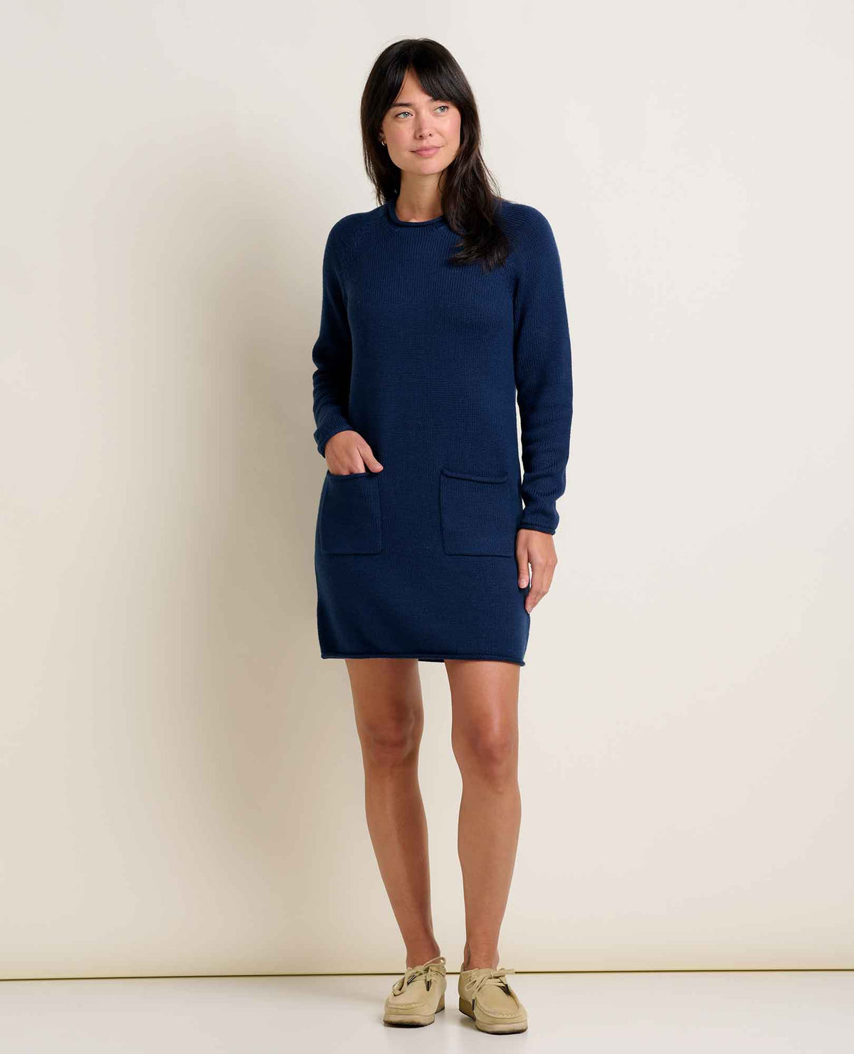 Toad&Co Alpineglo Roll Neck Sweater Dress - Organic Cotton & Wool