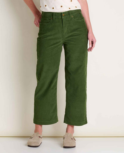 Toad&Co Women's Corduroy Wide Leg Crop Pant