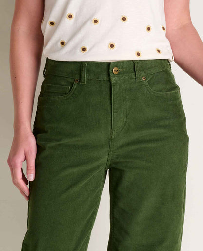 Toad&Co Women's Corduroy Wide Leg Crop Pant