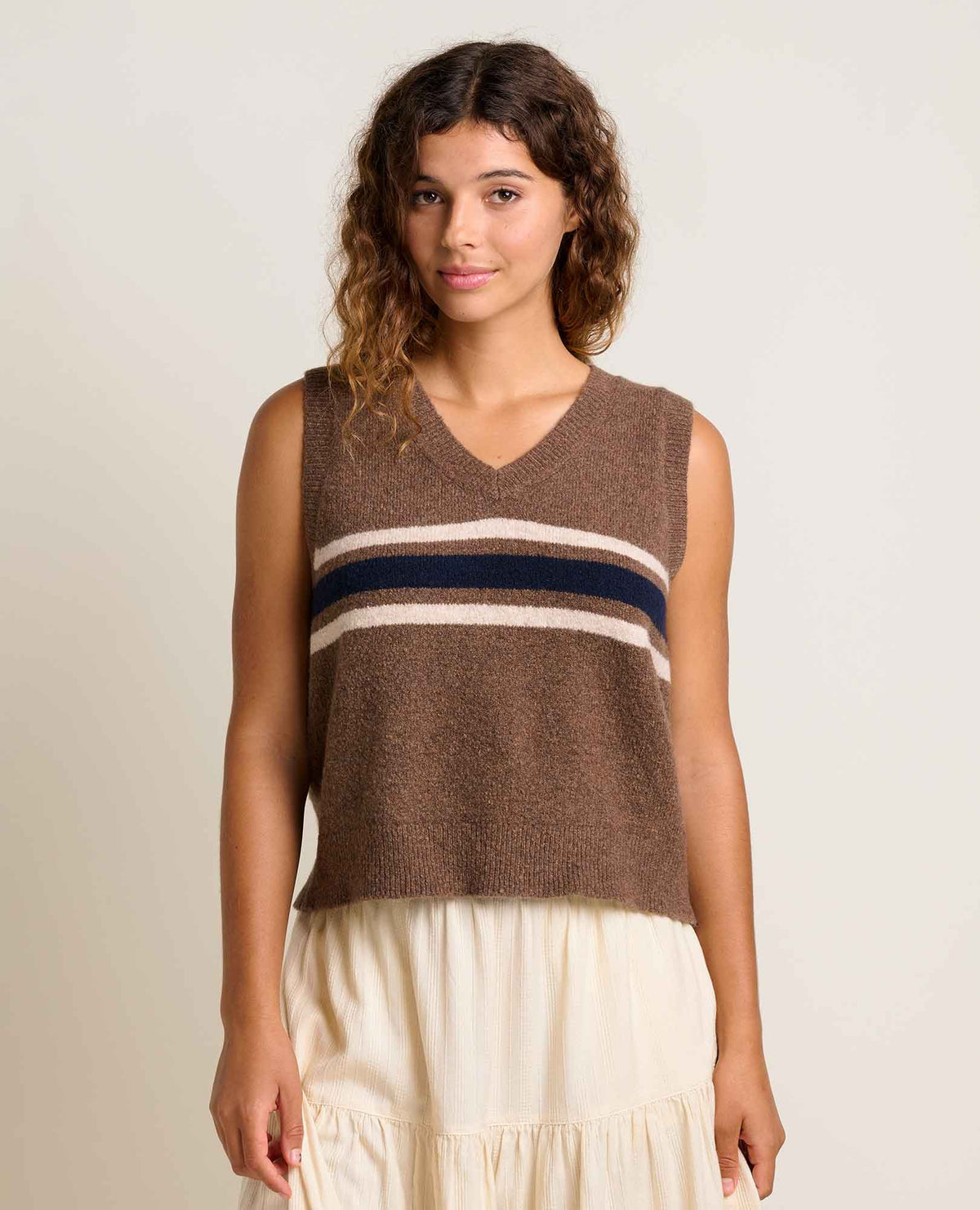 Toad&Co Women's Wasatch V-Neck Wool Sweater Vest - Soft, Never Itchy