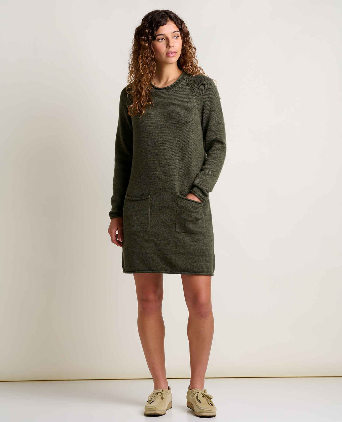 Toad&Co Alpineglo Roll Neck Sweater Dress - Organic Cotton & Wool