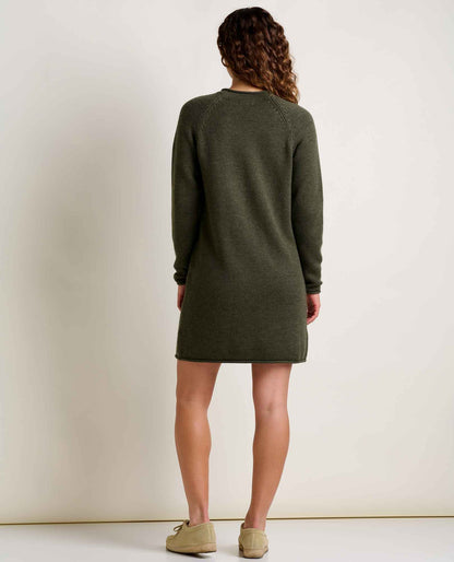 Toad&Co Alpineglo Roll Neck Sweater Dress - Organic Cotton & Wool