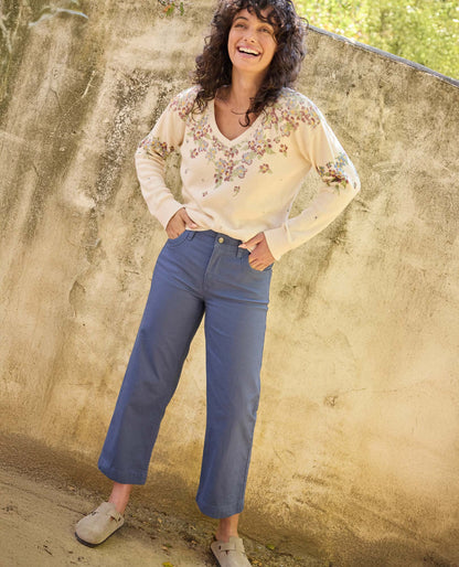 Toad&Co Earthworks Wide Leg Organic Cotton Crop Pant