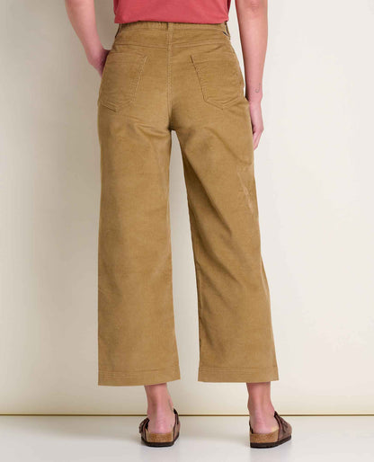 Toad&Co Women's Corduroy Wide Leg Crop Pant