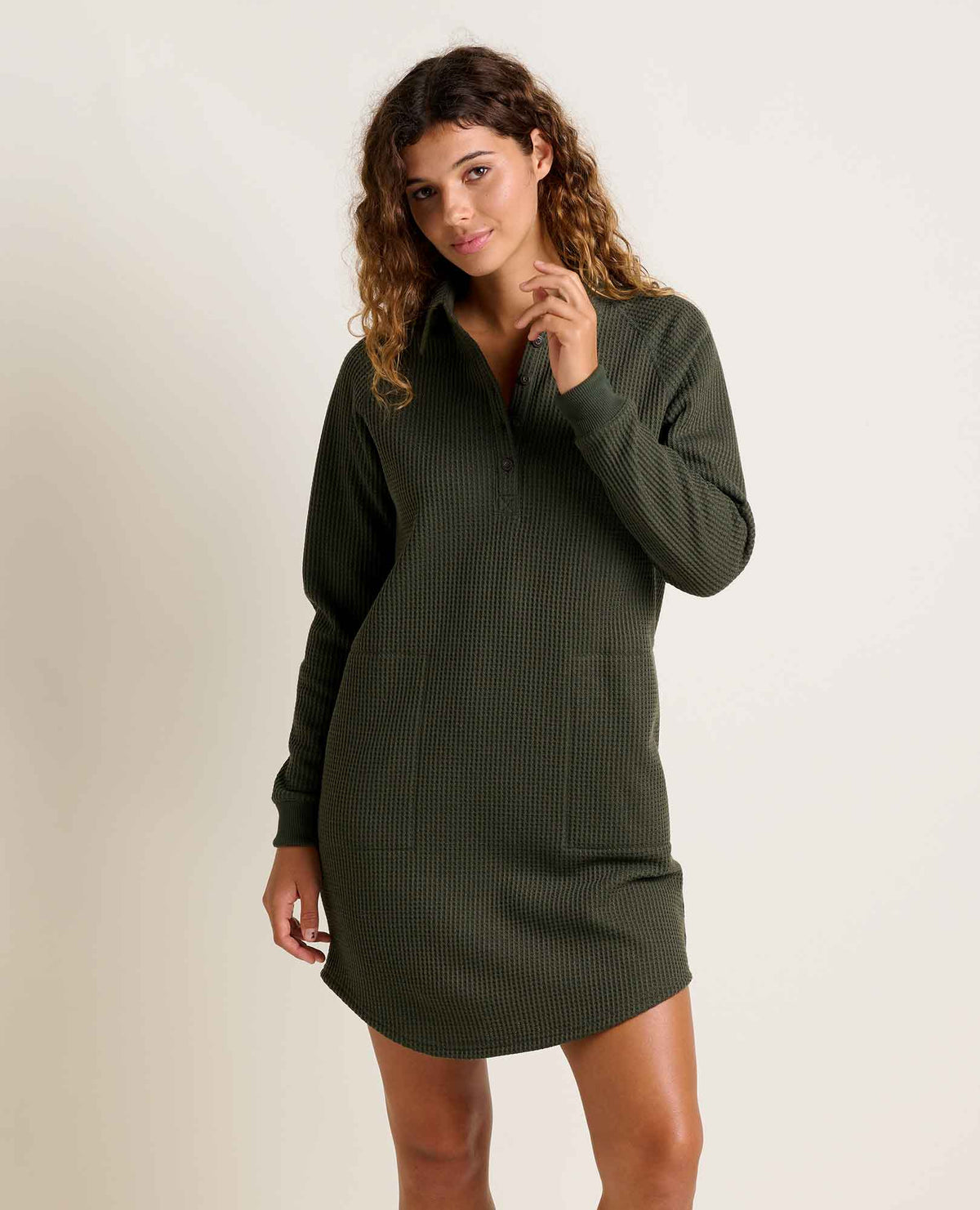 Toad&Co Women's Bitterroot Waffle Henley Dress