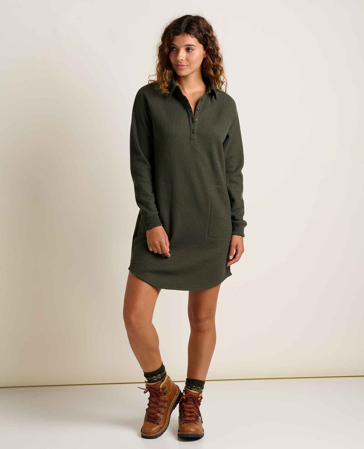 Toad&Co Women's Bitterroot Waffle Henley Dress