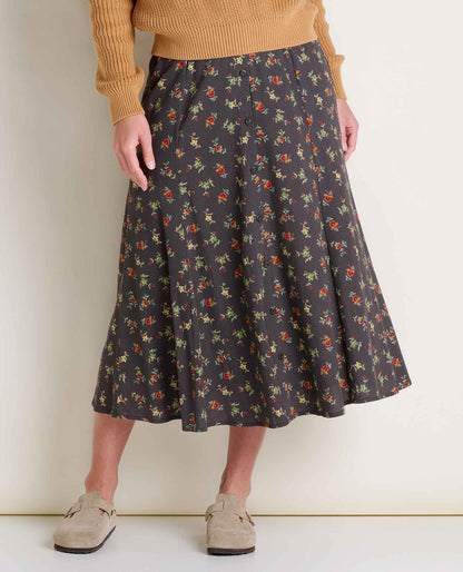 Toad&Co Manzana Organic Cotton Midi Skirt