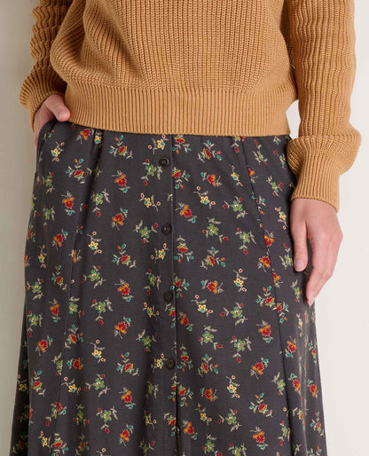 Toad&Co Manzana Organic Cotton Midi Skirt