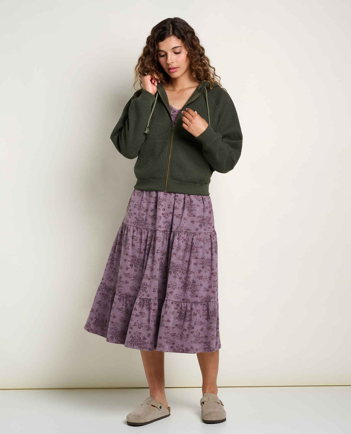 Toad&Co Women's Bitterroot Zip-Up Waffle Hoodie