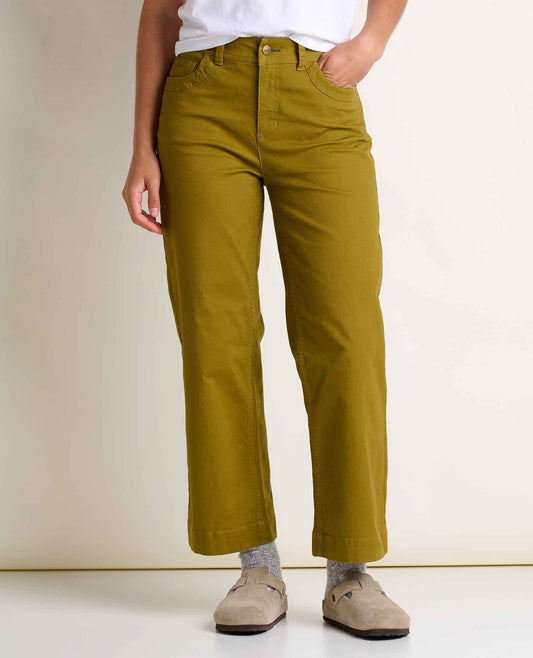 Toad&Co Earthworks Wide Leg Organic Cotton Crop Pant