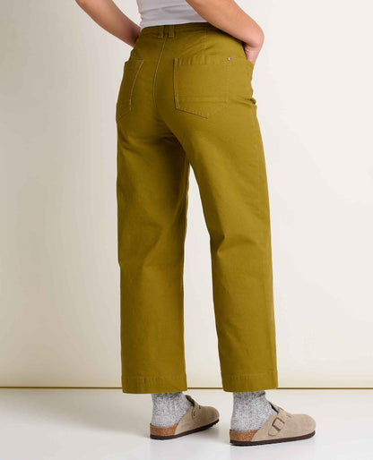 Toad&Co Earthworks Wide Leg Organic Cotton Crop Pant