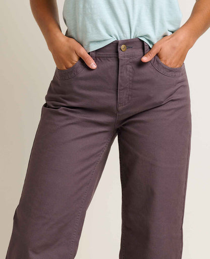 Toad&Co Earthworks Wide Leg Organic Cotton Crop Pant