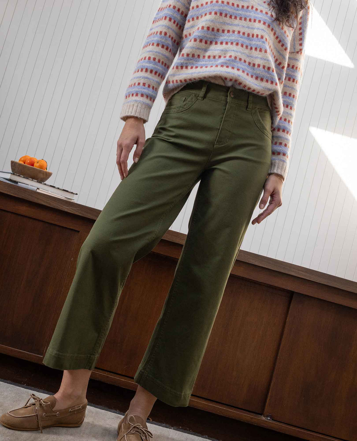 Toad&Co Earthworks Wide Leg Organic Cotton Crop Pant
