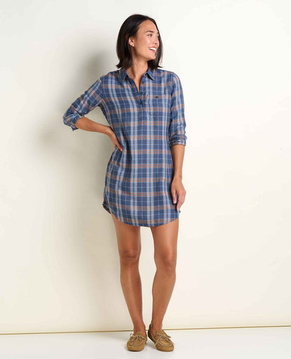 Toad&Co Re-Form Flannel Button Up Shirtdress