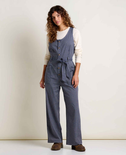 Toad&Co Tarn Sleeveless Wide Leg Jumpsuit - Hemp Blend